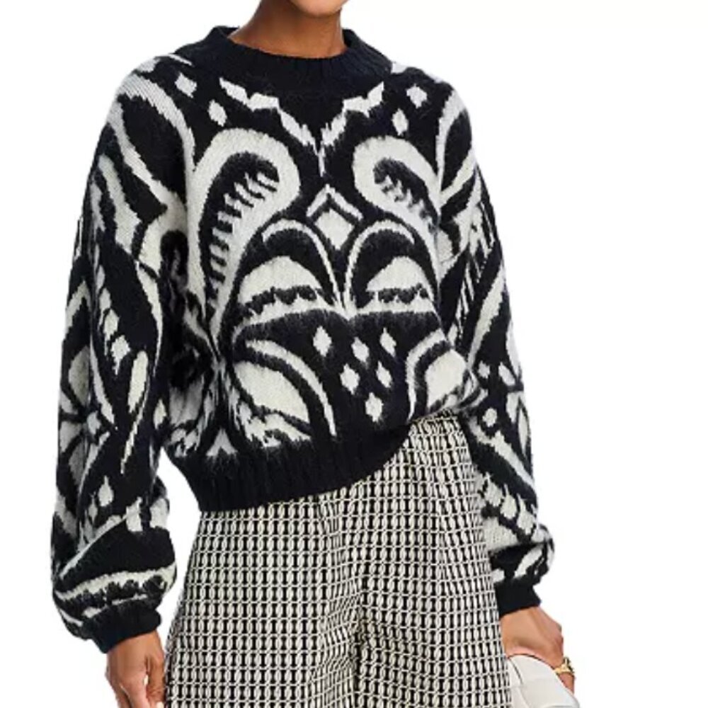 FARM Rio Pineapple Ikat Knit Sweater
